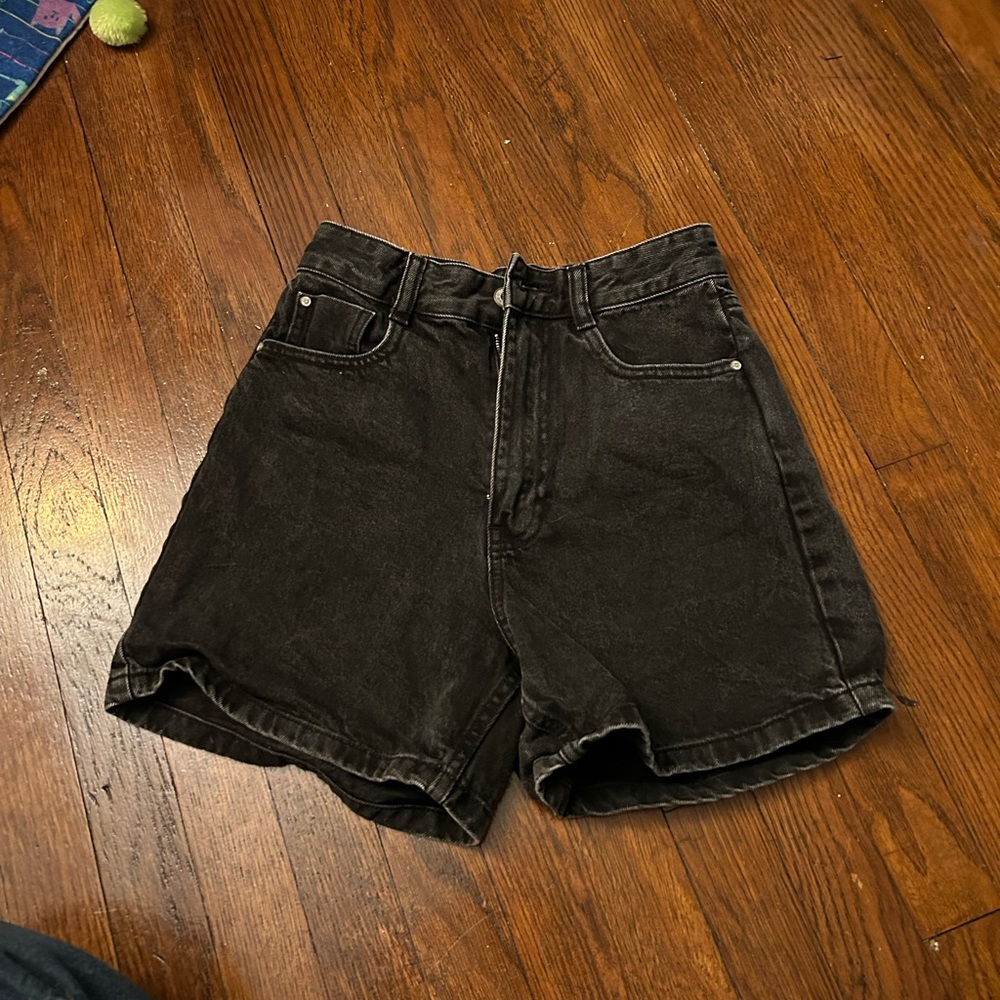 Black Zara Mom Shorts